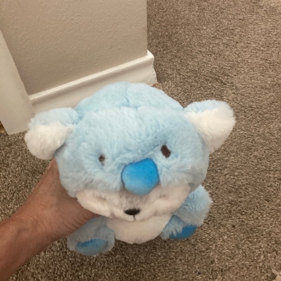 Blue and White Plush Bear Toy - Picture 3 of 3